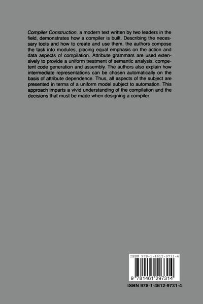 Produktbild: Compiler Construction
