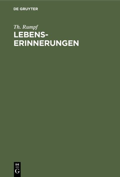 Produktbild: Lebenserinnerungen