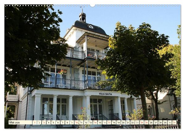 Produktbild: Historische B&auml;derarchitektur R&uuml;gen (Wandkalender 2026 DIN A2 quer), CALVENDO Monatskalender