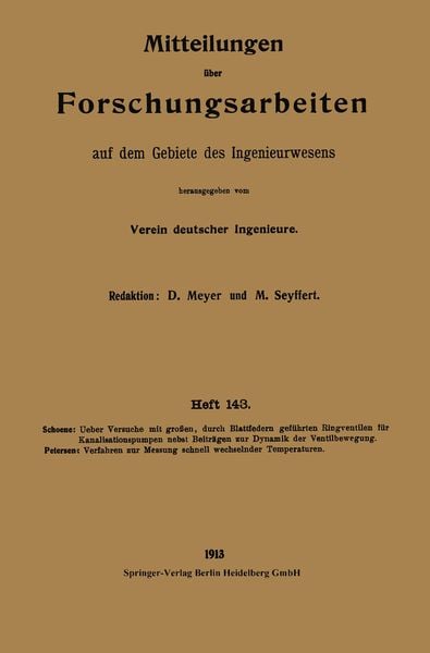 Produktbild: Mitteilungen &uuml;ber Forschungsarbeiten auf dem Gebiete des Ingenieurwesens