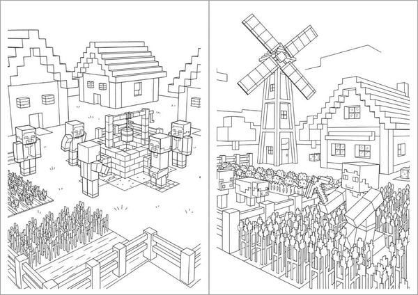 Produktbild: Das inoffizielle Minecraft Malbuch f&uuml;r Kinder und Jugendliche - zum Ausmalen der Minecraft Welt