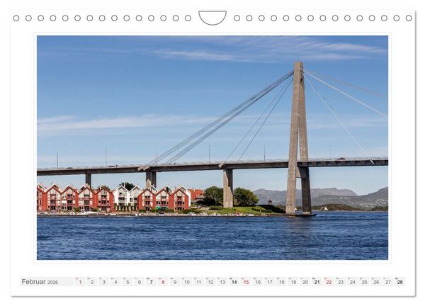 Produktbild: Norwegen. Sognefjord - Aurlandsfjord - Geirangerfjord - Stavanger (Wandkalender 2026 DIN A4 quer), CALVENDO Monatskalender