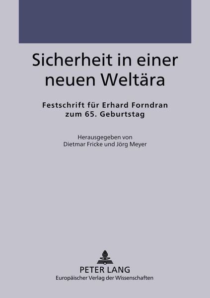 Produktbild: Sicherheit in einer neuen Welt&auml;ra