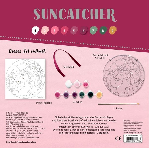 Produktbild: Suncatcher Fensterbild bemalen