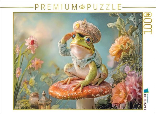 CALVENDO Puzzle Frösche | 1000 Teile Lege-Größe 64x48cm Foto-Puzzle für glückliche Stunden