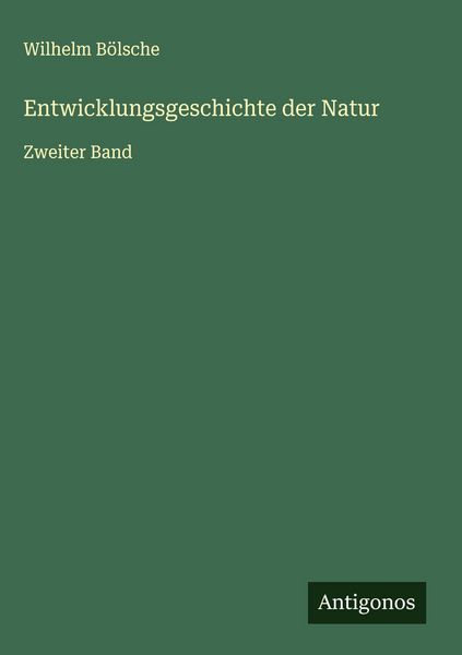 Produktbild: Entwicklungsgeschichte der Natur
