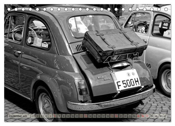 Produktbild: il Cinquecento - Details im Fokus - im Look eines legend&auml;ren Analogfilms (Tischkalender 2026 DIN A5 quer), CALVENDO Monatskalender