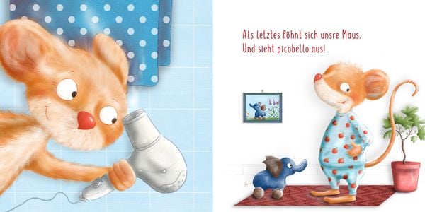 Produktbild: Das Picobello-M&auml;uschen - Nach dem Baden sieht die Maus wieder picobello aus (Pappbilderbuch)