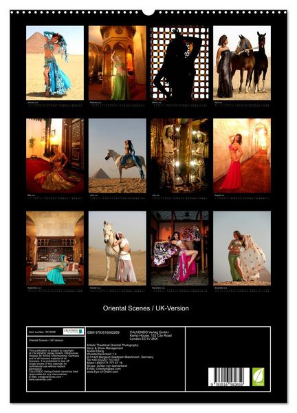 Produktbild: Oriental Scenes / UK-Version (High Quality Premium Wall Calendar 2026 DIN A2 portrait),CALVENDO 12 Month Wall Calendar