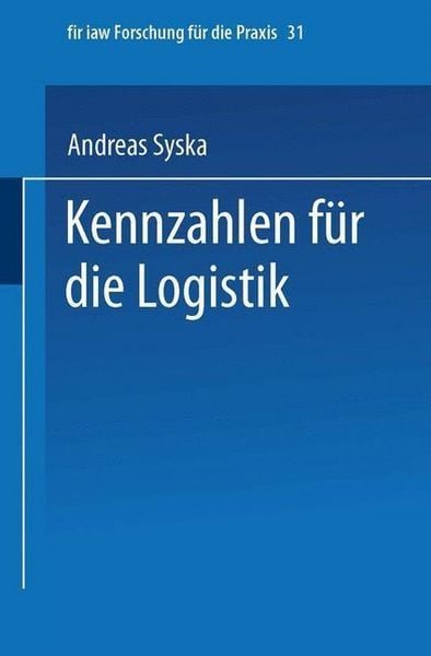 Produktbild: Kennzahlen f&uuml;r die Logistik