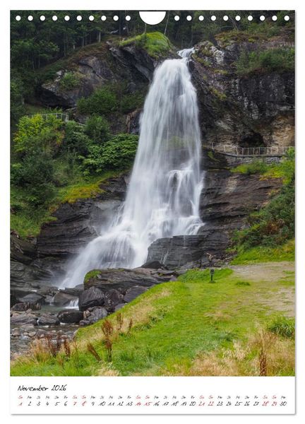 Produktbild: Norwegen - Das Land der Berge, Fjorde und Wasserf&auml;lle (Wandkalender 2026 DIN A4 hoch), CALVENDO Monatskalender