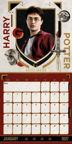 Produktbild: Harry Potter &ndash; Offizieller Kalender 2027 &ndash; Wandkalender