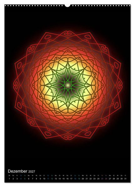 Produktbild: Mandala-Kalender 2027 (Wandkalender 2027 DIN A2 hoch), CALVENDO Monatskalender