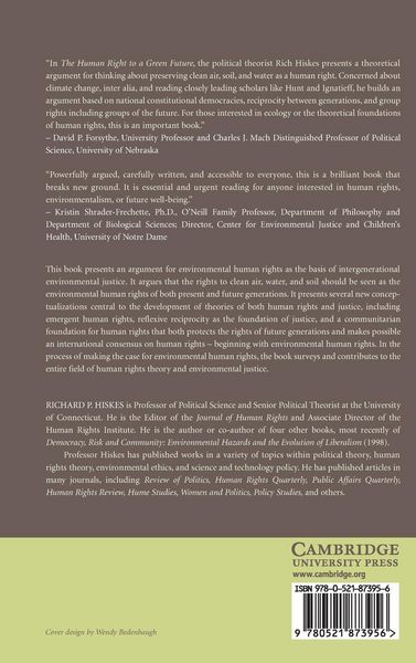 Produktbild: The Human Right to a Green Future
