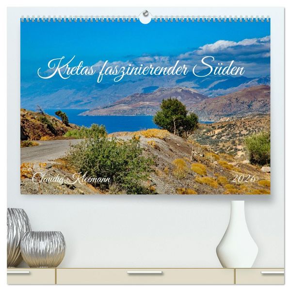 Kretas faszinierender Süden (hochwertiger Premium Wandkalender 2026 DIN A2 quer), Kunstdruck in Hochglanz