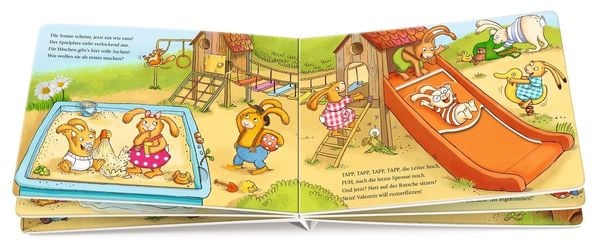 Produktbild: Wenn sieben kleine Hasen tobend &uuml;bern Spielplatz rasen