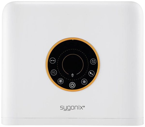 Produktbild: Sygonix Luftk&uuml;hler 50 W (L x B x H) 272 x 270 x 942 mm Wei&szlig; mit Fernbedienung, Oszillierend, Timer, LED-Display