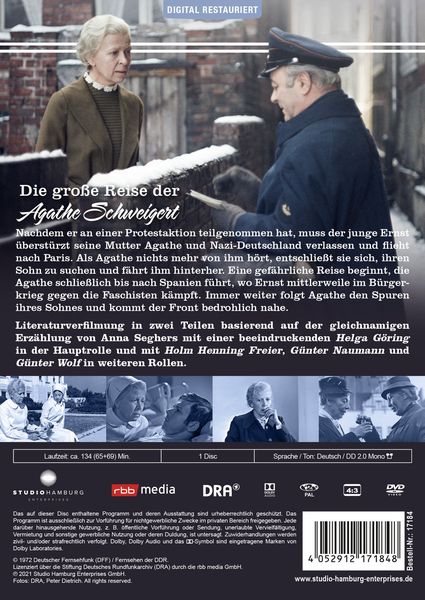 Produktbild: Die gro&szlig;e Reise der Agathe Schweigert
