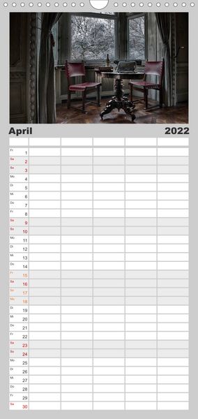 Produktbild: Geheimnisvolle Orte - Lost Places - Familienplaner hoch (Wandkalender 2022 , 21 cm x 45 cm, hoch)