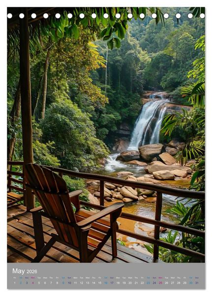 Produktbild: Chairscape (Desk Calendar 2026 DIN A5 portrait), CALVENDO 12 Month DeskCalendar