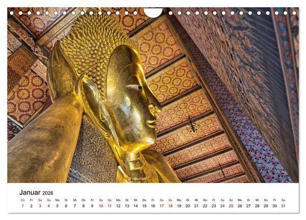 Produktbild: Buddhistische Tempel Thailand (Wandkalender 2026 DIN A4 quer), CALVENDO Monatskalender