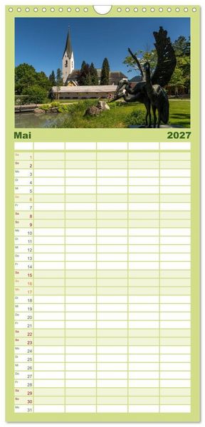 Produktbild: Familienplaner 2027 - Oberstdorf und Umgebung mit 5 Spalten (Wandkalender, 21 x 45 cm) CALVENDO