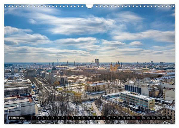 Produktbild: Mein M&uuml;nchen aus der Luft (Wandkalender 2026 DIN A3 quer), CALVENDO Monatskalender