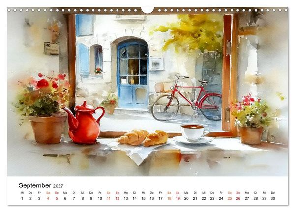 Produktbild: Paris in sanften Farben (Wandkalender 2027 DIN A3 quer), CALVENDO Monatskalender