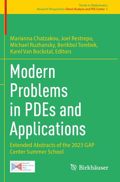 Produktbild: Modern Problems in PDEs and Applications