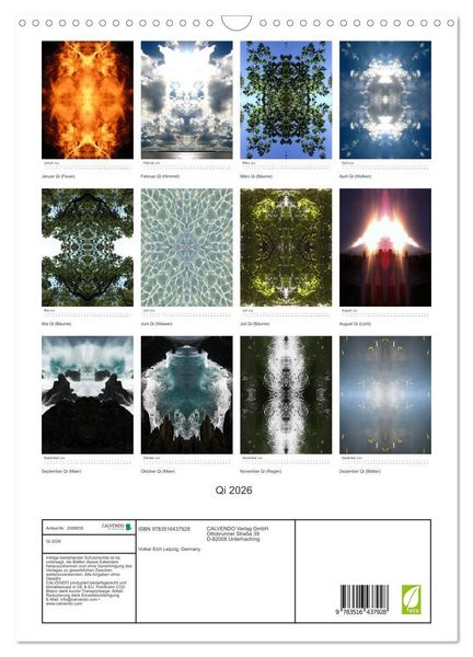Produktbild: Qi 2026 (Wandkalender 2026 DIN A3 hoch), CALVENDO Monatskalender
