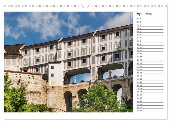 Produktbild: Ein Wochenende in Krumau (Wandkalender 2026 DIN A3 quer), CALVENDO Monatskalender