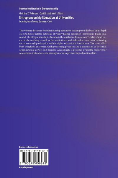 Produktbild: Entrepreneurship Education at Universities
