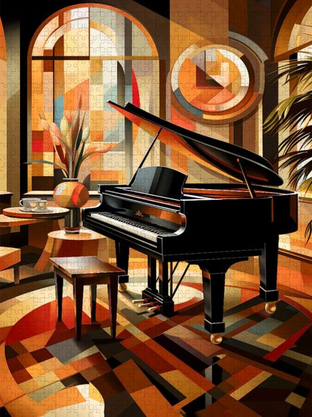 Produktbild: CALVENDO Puzzle Der Fl&uuml;gel, eine visuelle Sinfonie | 1000 Teile Lege-Gr&ouml;&szlig;e 64x48cm Foto-Puzzle f&uuml;r gl&uuml;ckliche Stunden