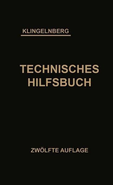 Produktbild: Klingelnberg Technisches Hilfsbuch