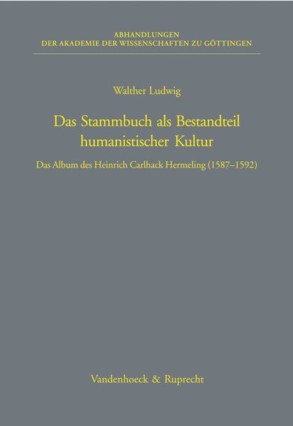 Produktbild: Das Stammbuch als Bestandteil humanistischer Kultur
