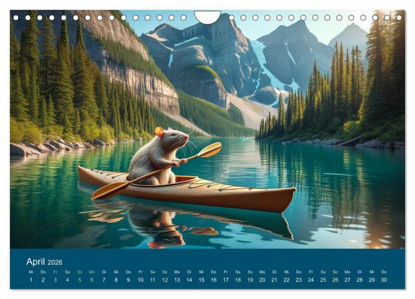 Produktbild: Abenteuerliche Ratten (Wandkalender 2026 DIN A4 quer), CALVENDO Monatskalender