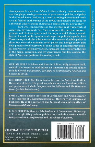 Produktbild: Developments in American Politics