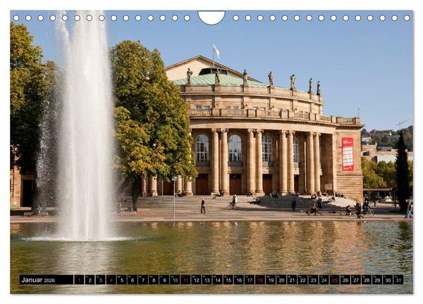 Produktbild: Landeshauptstadt Stuttgart (Wandkalender 2026 DIN A4 quer), CALVENDO Monatskalender