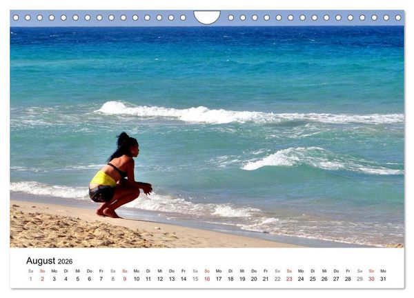 Produktbild: Meeres-Lust - Strandnixen in Kuba (Wandkalender 2026 DIN A4 quer), CALVENDO Monatskalender