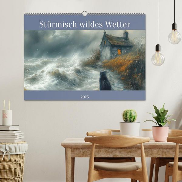 Produktbild: St&uuml;rmisch wildes Wetter (Wandkalender 2026 DIN A2 quer), CALVENDO Monatskalender