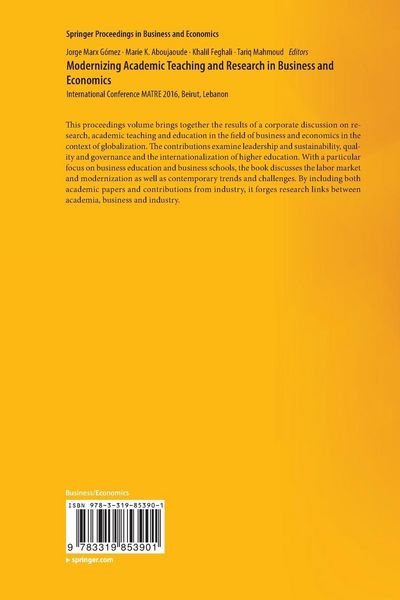 Produktbild: Modernizing Academic Teaching and Research in Business and Economics
