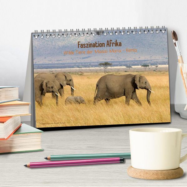 Produktbild: Faszination Afrika - wilde Tiere der Masai Mara - Kenia (Tischkalender 2026 DIN A5 quer), CALVENDO Monatskalender