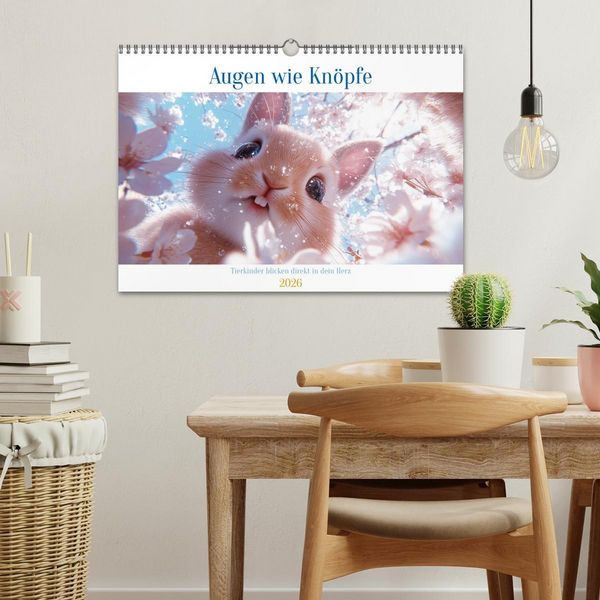 Produktbild: Augen wie Kn&ouml;pfe (Wandkalender 2026 DIN A3 quer), CALVENDO Monatskalender