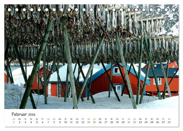 Produktbild: Nordnorwegen im Licht (Tischkalender 2026 DIN A5 quer), CALVENDO Monatskalender