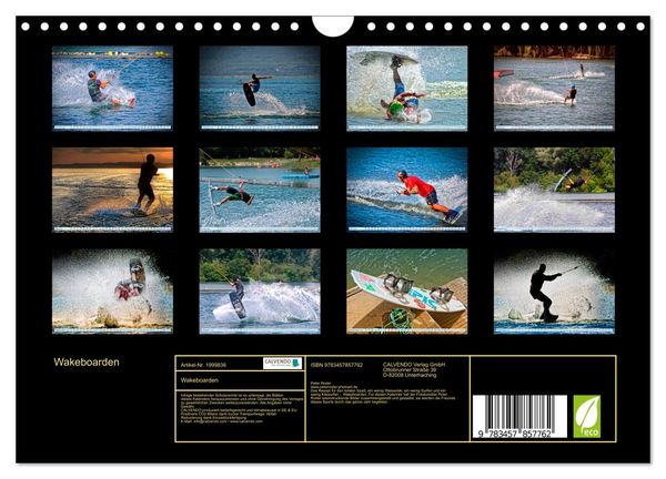 Produktbild: Wakeboarden (Wandkalender 2026 DIN A4 quer), CALVENDO Monatskalender