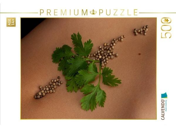 CALVENDO Puzzle Koriander trocken/frisch | 500 Teile Lege-Größe 48 × 36 cm Foto-Puzzle für Erwachsene