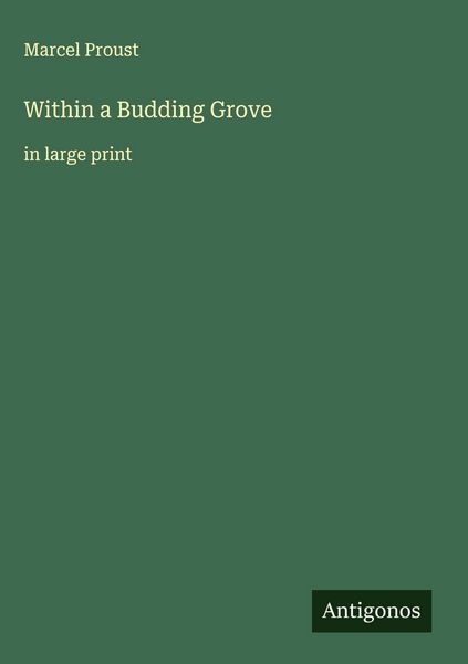 Produktbild: Within a Budding Grove