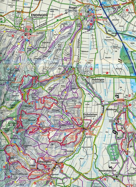 Produktbild: K&uuml;mmerly+Frey Outdoorkarte Deutschland 25 Freiburg im Breisgau, Kaiserstuhl 1:35.000
