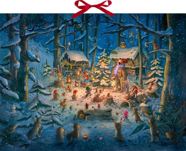 Produktbild: Wand-Adventskalender &ndash; Tierischer Chor im Winterwald