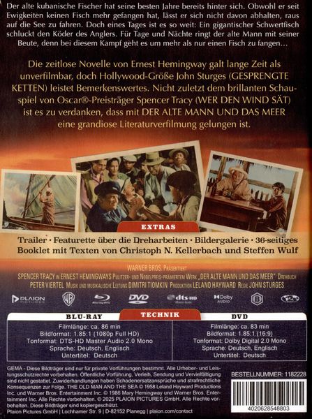 Produktbild: Der alte Mann und das Meer Mediabook (Blu-ray+DVD)
